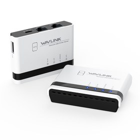 تصویر پرینت سرور 2 پورت WAVLINK WIRELESS USB PRINTER SERVER WAVLINK(NU516U1)