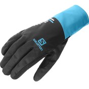 تصویر دستکش سالامون / SALOMON – مدل Equipe Glove / مشکی آبی 