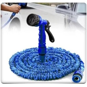 تصویر شلنگ جادویی و سر آبپاش چند حالته سایز 7.5 متر Magic hose and multi-position sprinkler head, size 7.5 meters