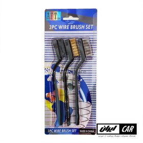 تصویر کیت 3 عددی برس موتورشویی 3pc Wire Brush Set 