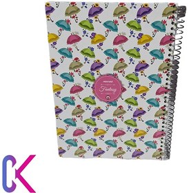 تصویر دفتر 100 برگ جلد سخت 