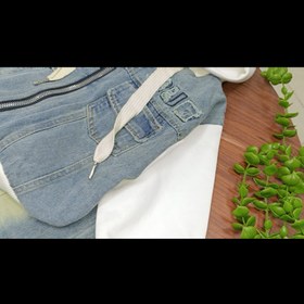 تصویر ست هودی و شلوار وارداتی جین - سایز ۱۳۰ 