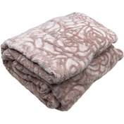 تصویر پتو تک نفره گلبافت مدل دو فلورا از جنس پلی استر نرم 