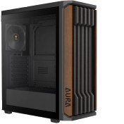 تصویر کیس کامپیوتر گیم دیاس مدل Aura GC11 Wood Mid Tower مشکی Gamdias Aura GC11 Wood Mid Tower Black Computer Case