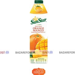 تصویر آبمیوه طبیعی پرتغال انبه 1 لیتری سان استار - بازار فوری Sunstar Natural O​Range Mango Juice 1 Liter