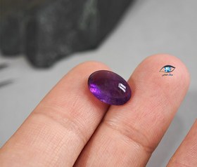 تصویر سنگ آمیتیست بیضی 5 قیراط 