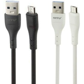 تصویر کابل کوتاه میکرو یو اس بی فست شارژ Nitu NC250 25cm Nitu NC250 25cm MicroUSB Cable