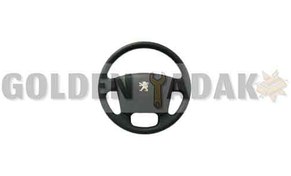 تصویر غربیلک فرمان پژو پارس طرح ایربگ مشکی 