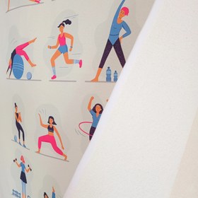 تصویر حوله و زیرانداز ورزشی ایروبیک 