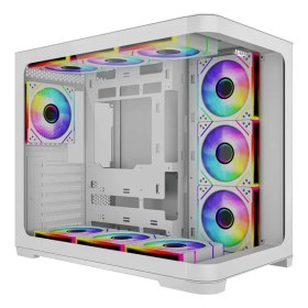 تصویر کیس کامپیوتر اوست GT AQ18 MW RGB Mid Tower سفید Awest GT AQ18 MW RGB Mid Tower White Computer Case