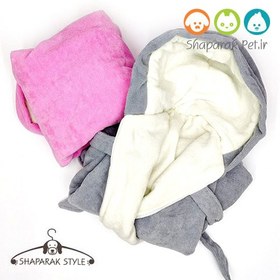 تصویر حوله دو لایه سگ و گربه آدی 