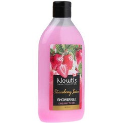 تصویر شامپو بدن کرمی توت فرنگی 400میل نیوتیس Newtis Strawberry Creamy Shower Gel 400ml