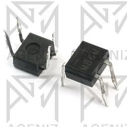 تصویر پل دیود 4PIN SMALL(MB6M) DIODE POL 4PIN SMALL(MB6M)