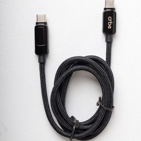 تصویر ابل USB-C کربی مدل BE-C105CC 120W طول 1.2 متر مشکی 