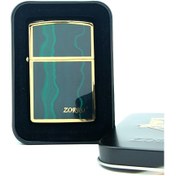 تصویر فندک بنزینی مارک زورو مدل لاکی سبز 