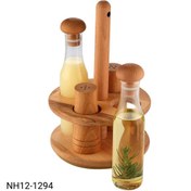 تصویر ست جا آبلیمو، روغن و نمکدان گرد گردان نیوهوم کد 1294 