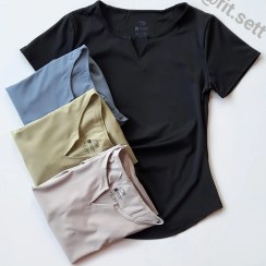 تصویر تیشرت یقه کوبایی 