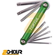 تصویر آچار آلن مشتی تاپ تول مدل AGFH0701 مجموعه ۷ عددی 