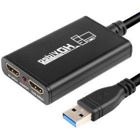 تصویر کارت کپچر حرفه ای اکسترنال HDMI مدل AY02 ا AY02 USB 3.0 to HDMI 1080p HD Video Capture AY02 USB 3.0 to HDMI 1080p HD Video Capture