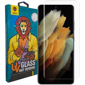 تصویر گلس تمام صفحه یو وی ایموپای Samsung Galaxy S21 Ultra IMOPAI 9D UV Glass 