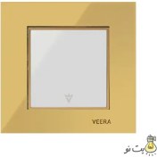 تصویر کلید و پریز ویرا مدل امگا طلا طلا سفید Veera Switch And Sockets Gold Gold White Omega