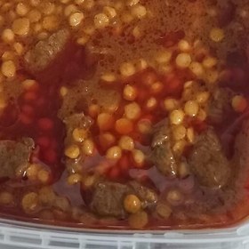 تصویر خورشت قیمه 500 گرمی خانگی باسیب زمینی سرخ شده یا بادمجان باعطروطعم زعفرانی 