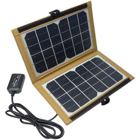 تصویر پنل خورشیدی مخصوص کوله پشتی سی کلمپ مدل CL-670 Solar panel for CL-670 C clamp backpack