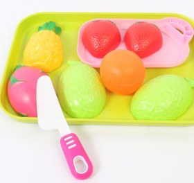 تصویر ست میوه برشی 9 تکه اسباب بازی 