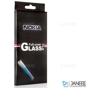 تصویر محافظ صفحه نمایش شیشه ای تمام چسب نوکیا Full Glass Screen Protector Nokia 6.1 Plus /Nokia X6 