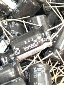 تصویر خازن الکترولیت 560 میکروفاراد (تمام ولتاژها) - 200ولت CAPACITOR 560UF FULL RANGE , VOLTAGE