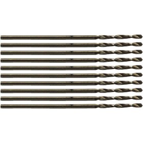 تصویر مته آهن زیناکس کد YP-HSS-DIN338-1MM سایز 1 میلی متر مجموعه 10 عددی 