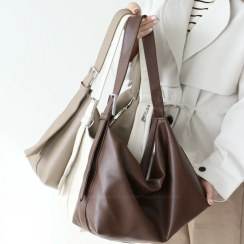 تصویر کیف دوشی چرم زنانه مدل کیمکا 