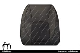 تصویر روکش صندلی کرولا الیت 2023-2024 چرم وسط پارچه رنگ مشکی 