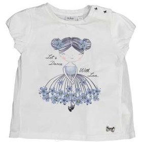 تصویر تی شرت نخی نوزادی دخترانه - بلوکیدز ا Baby Cotton Girl T-Shirt - Blukids Baby Cotton Girl T-Shirt - Blukids