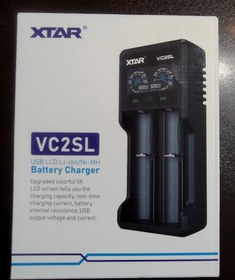 تصویر شارژ باطری لیتیوم یون اکستارXTAR VC2SL جدید 