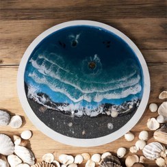 تصویر تابلو دریا برجسته 