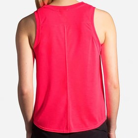 تصویر تاپ ورزشی زنانه بروکس مدل Brooks Women's Distance Tank Top|صورتی 