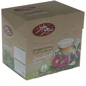 تصویر دمنوش اویشن و گل ختمی سحرخیز بسته 12 عددی 