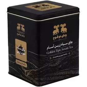 تصویر چای دو قوچ فلزی شکسته زرین ممتاز 450 گرم doghooch golden tea