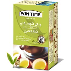 تصویر چای کیسه ای سبز طبیعی 25 عددی 