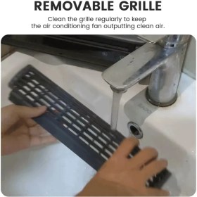 تصویر مینی کولر شارژی Edon مدل E868 با ریموت و مه پاش 