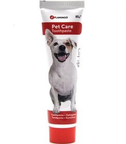 تصویر خمیر دندان مخصوص سگ Flamingo مدل Pet Care Toothpaste با طعم نعنا 