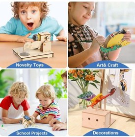 5 Set STEM Kits, Wooden Building Kits, STEM Projects for Kids Ages