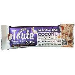 تصویر گرانولا بار فشرده جو پرک با طعم نارگیل توت سوییت 35 گرم 