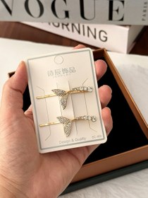 تصویر سنجاق مو دوتایی 