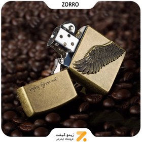 تصویر فندک بنزینی زورو مدل Z9770 Gasoline lighter Zorro model Z9770