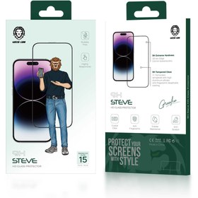 تصویر محافظ صفحه گرین لاین Green Lion مدل Steve HD مناسب برای آیفون 15 پرو Green Lion Steve HD screen protector for IPhone 15 Pro