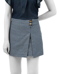 تصویر شلوارک زنانه جین آبی روشن سرژه Serge کد 229150 