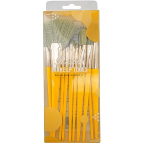 تصویر ست براش میکاپ و گریم رویلا (Ruilla) پک 10 عددی (رز گلد و پرتراکم) 