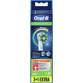 تصویر سری یدک مسواک برقی اورال-بی مدل Cross action بسته 4 عددی Oral B electric toothbrush spare series, Cross action model, pack of 4